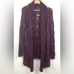 Organic by John Patrick Mohair Open Front Cardigan